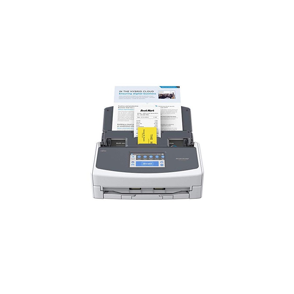 ScanSnap iX1600 Bianca - Scanner documenti per ufficio - ADF Scanner Fronte Retro Duplex - A4, Touchscreen, Wi-Fi, USB3.2